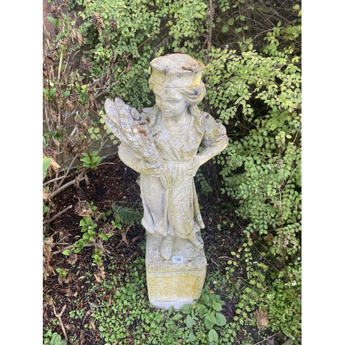 158 - A garden statue, Autumn. Height 3ft 6 inch. Collect Only.