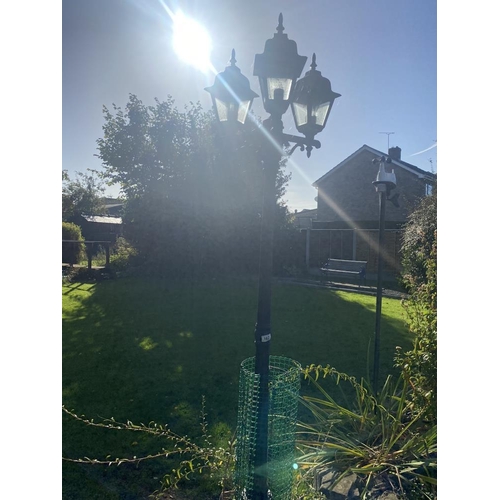 162 - A garden lamp. 7ft 6 inch high. Collect Only.