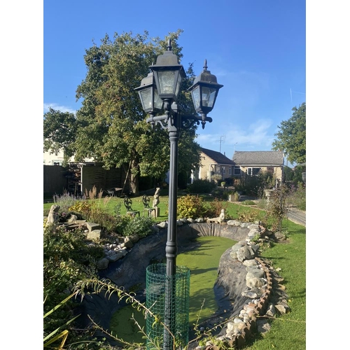 162 - A garden lamp. 7ft 6 inch high. Collect Only.