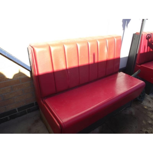 201 - A retro 1950's style diner seat. COLLECT ONLY.