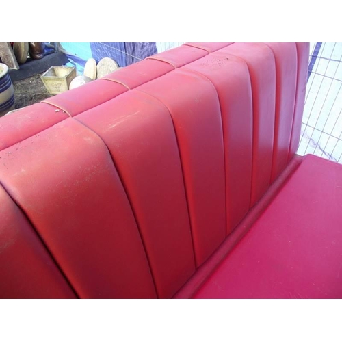 205 - A double sided retro 1950's style diner seat. COLLECT ONLY.