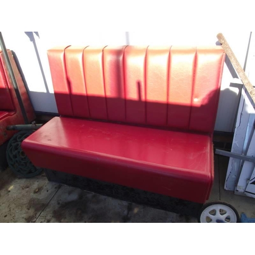 210 - A retro 1950's style diner seat. COLLECT ONLY.