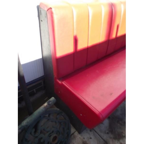 210 - A retro 1950's style diner seat. COLLECT ONLY.