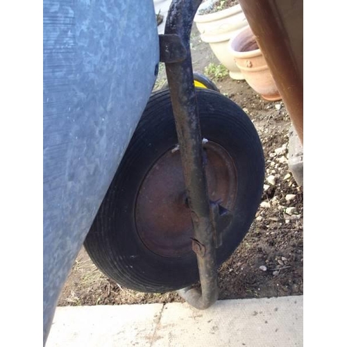 236 - A good quality galvanised wheel barrow. COLLECT ONLY.