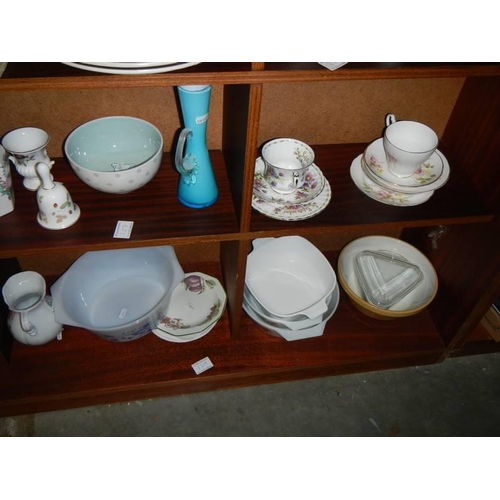 329 - Five shelves of assorted collectable ceramics. COLLECT ONLY.