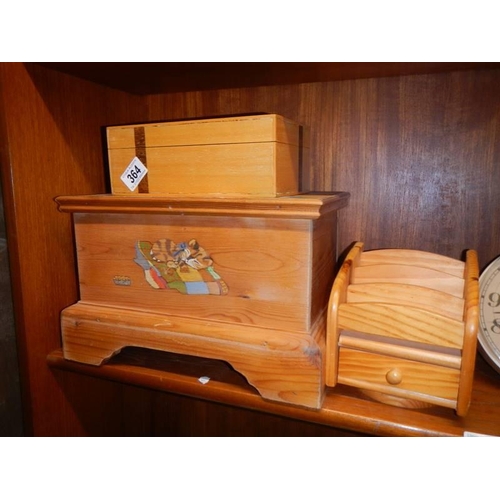 364 - A mahogany box veneered in sycamore with cross-bands of Indian rosewood and edged with boxwood.