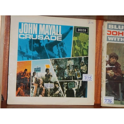 375 - John Mayall record, Crusade, mono Decca.