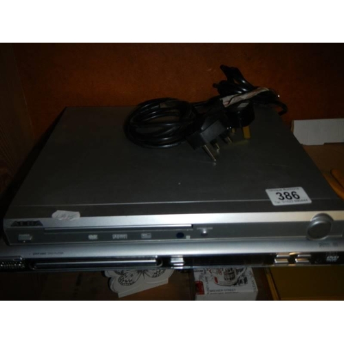 386 - Two DVD players.