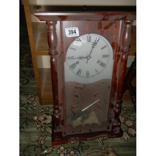 394 - An old wall clock, COLLECT ONLY.