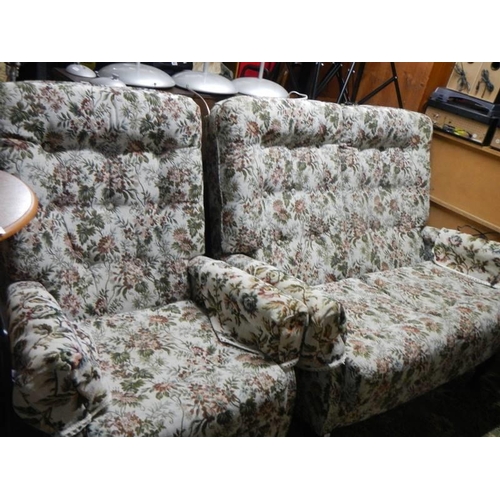 397 - A two seater cottage sofa and chair. COLLECT ONLY.