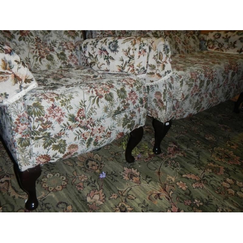 397 - A two seater cottage sofa and chair. COLLECT ONLY.