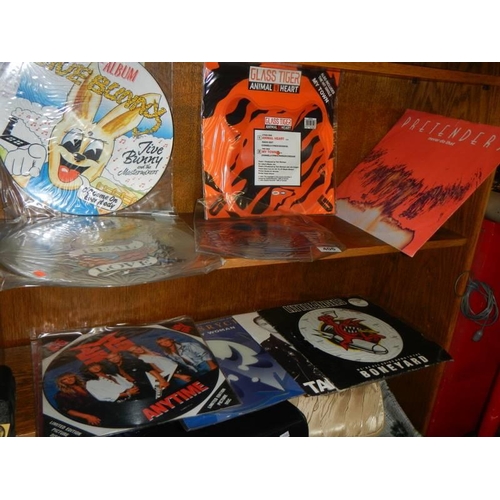 406 - A quantity of picture discs, little angels, glass tiger etc.,