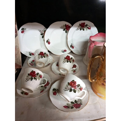 420 - A quantity of part tea sets including teapots