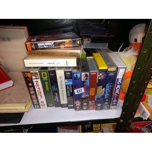 437 - A mixed lot of VHS tapes