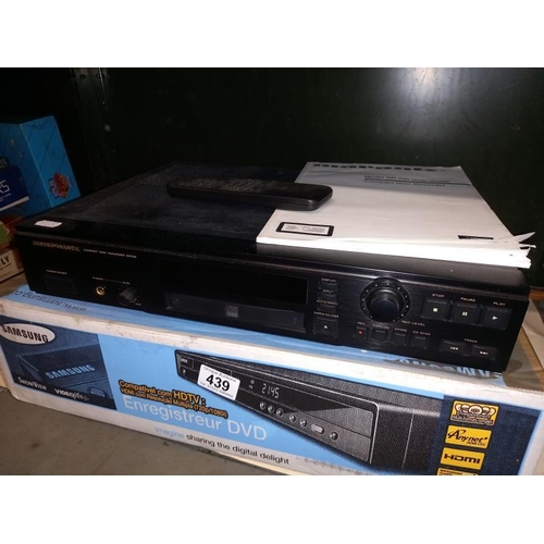 439 - A Samsung video plus & Marantz compact disc recorder