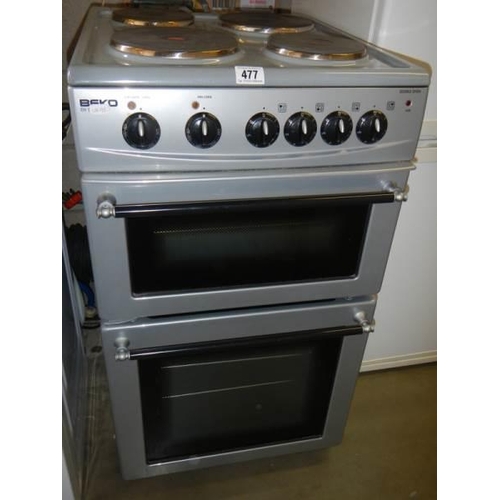 477 - A Beko electric cooker, COLLECT ONLY.