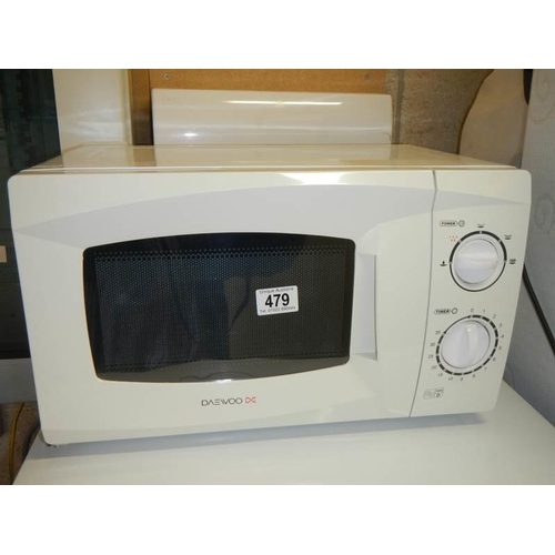 479 - A Daewoo microwave oven, COLLECT ONLY.