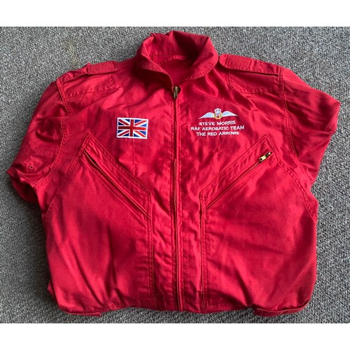 501 - A Red Arrows flying suit worn by Squadron Leader Steve Morris RAF Aerobatic Team (Donated by The Red... 