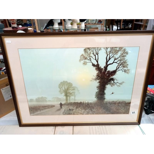 565 - A framed & glazed print by Coulson