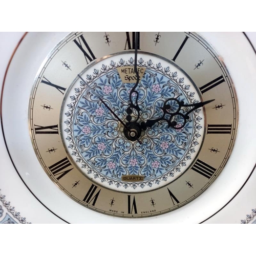 575 - A Spode blue and white kitchen clock