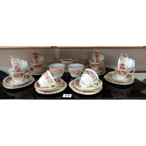 579 - A 36 piece Colclough china tea set