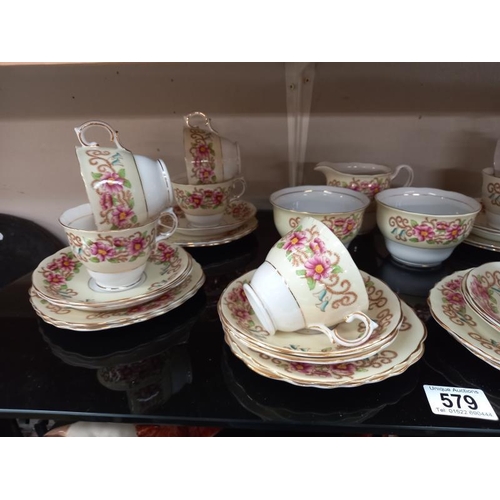 579 - A 36 piece Colclough china tea set