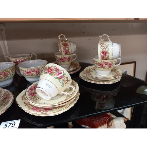 579 - A 36 piece Colclough china tea set