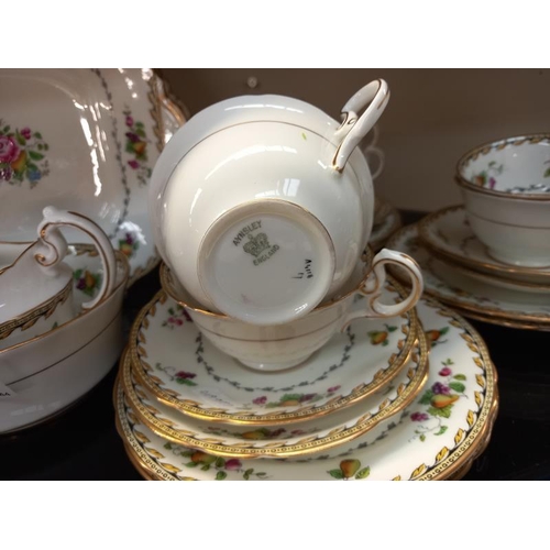 601 - A 40 piece Aynsley tea set