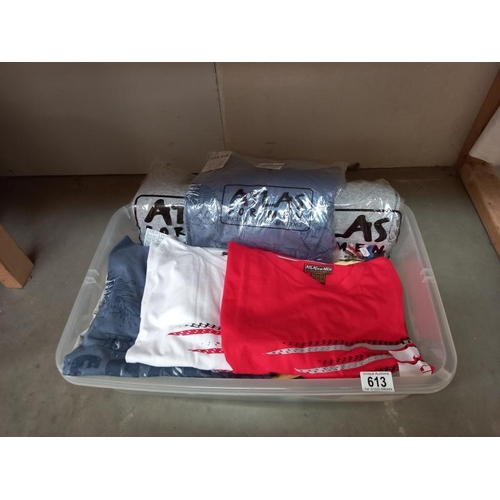 613 - Approx 15 Atlas for men t-shirts, size 2xl, mostly new, 3 in packets