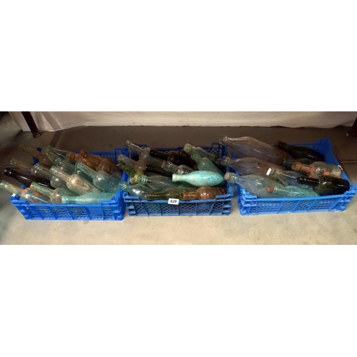 629 - 3 crates of vintage bottles