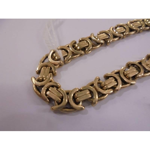 1001 - A 9ct gold bracelet, 31.5 grams. (In very good condition)