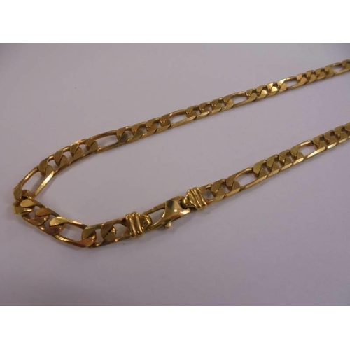 1004 - A 9ct gold neck chain, 27.9 grams.