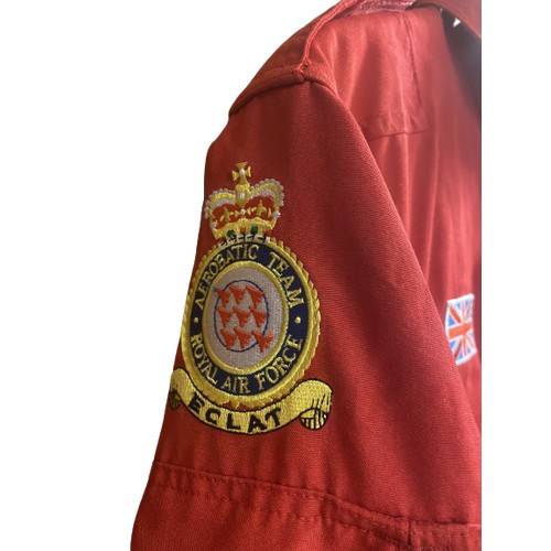 501 - A Red Arrows flying suit worn by Squadron Leader Steve Morris RAF Aerobatic Team (Donated by The Red... 