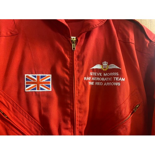 501 - A Red Arrows flying suit worn by Squadron Leader Steve Morris RAF Aerobatic Team (Donated by The Red... 