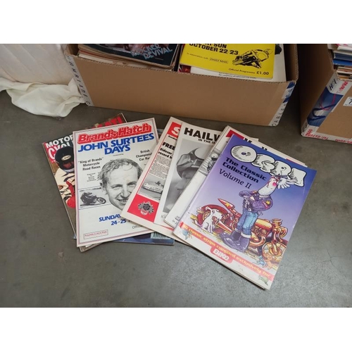 779 - 2 boxes of motorcycle magazines