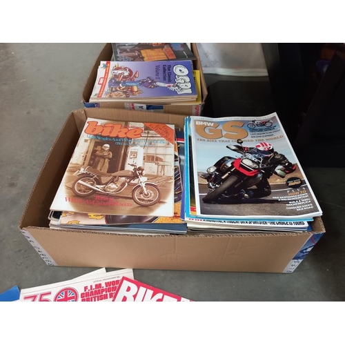 779 - 2 boxes of motorcycle magazines