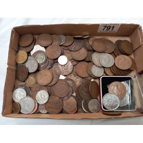 791 - A collection of assorted UK coins