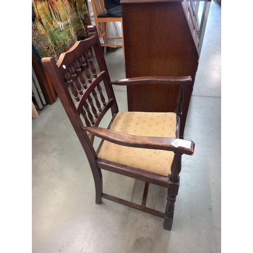 823 - An Edwardian carver chair