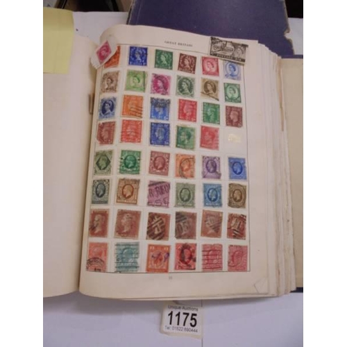 1175 - An album of postage stamps including six penny reds.