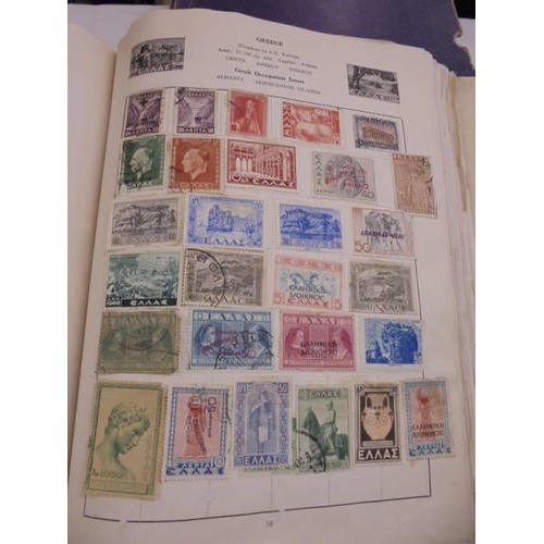 1175 - An album of postage stamps including six penny reds.