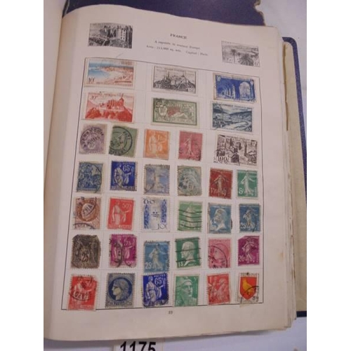 1175 - An album of postage stamps including six penny reds.