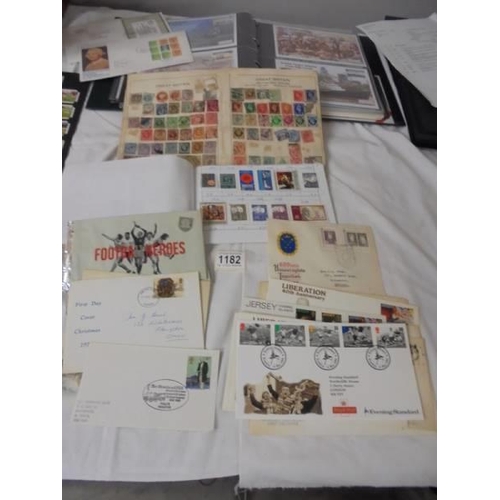 1182 - An album of first day covers, stamp album etc.,