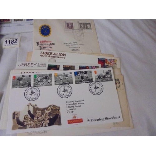 1182 - An album of first day covers, stamp album etc.,