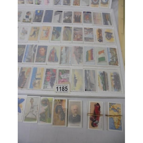 1185 - 125 sets of replica cigarette cards with information.