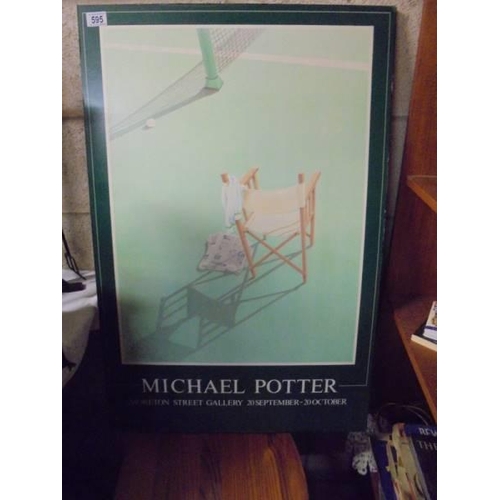 595 - A Michael Potter poster. COLLECT ONLY.