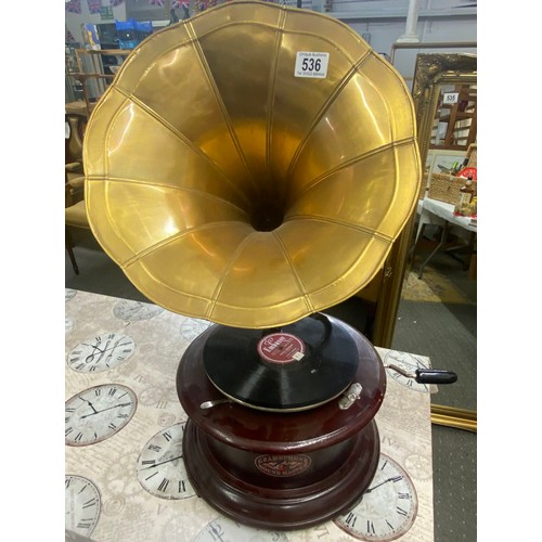 536 - A horn Gramophone Grand Master