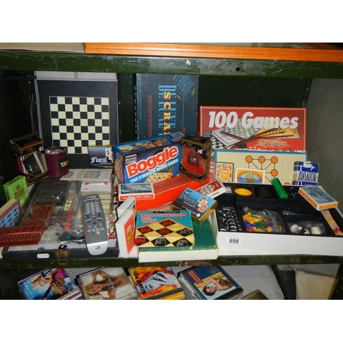 698 - A good mixed lot of games etc.,