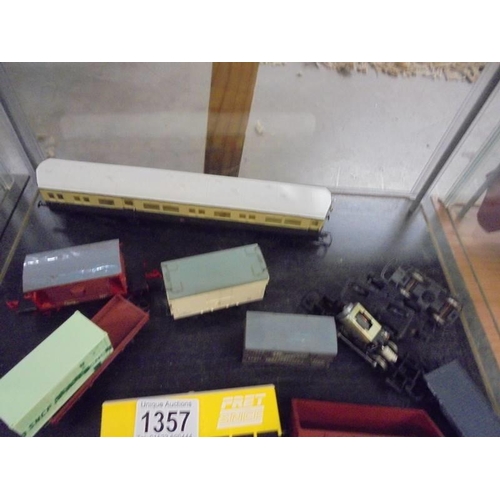 1357 - A quantity of unboxed '00' gauge rolling stock, coaches, locomotives etc.,