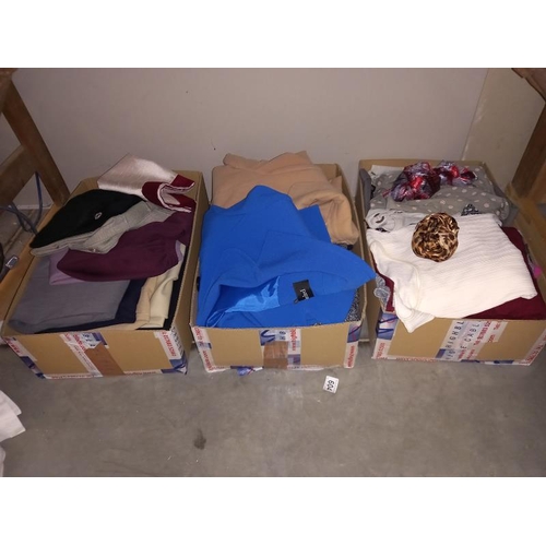 604 - A good lot of ladies jackets, tops, trousers etc mainly size 14, in good condition