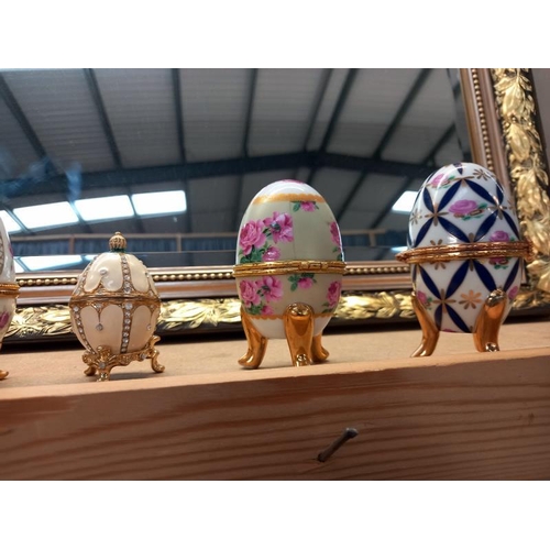 619 - A quantity  of decorative eggs